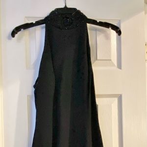 Vintage Lillie Rubin Black beaded cocktail dress